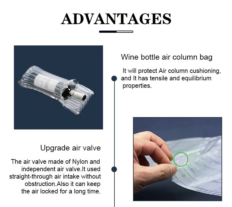 wine bottle air column packaging bag