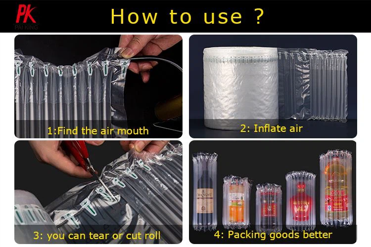 air column pack roll for fragile products protective